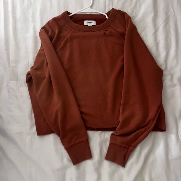 Small Aerie Crewneck Cropped Orange - Picture 3 of 5